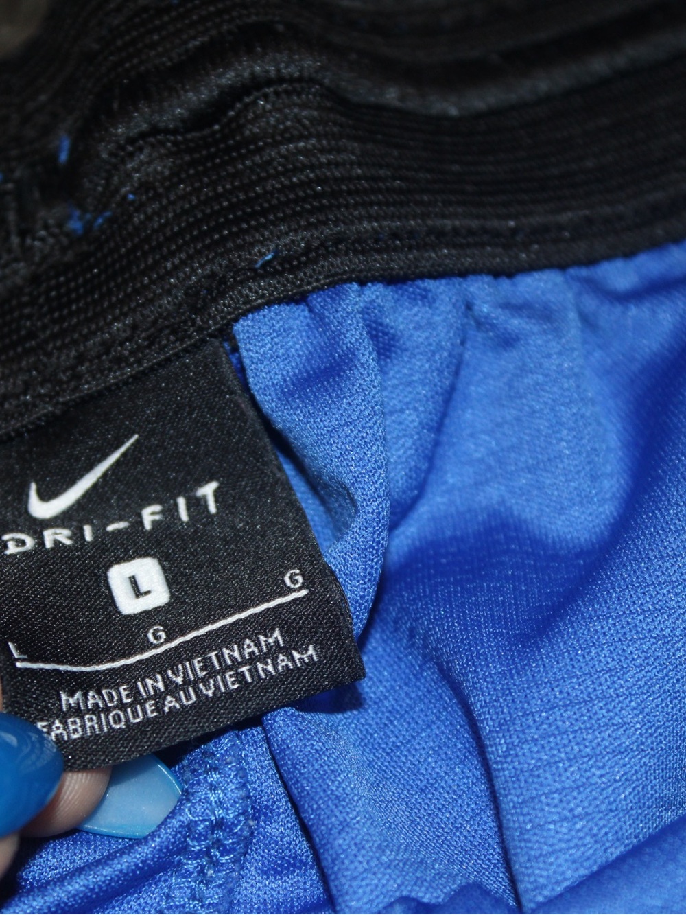 Nike Men’s Dri-FIT Basketball Shorts Blue Size Large READ STAIN - Picture 8 of 13